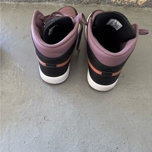 Jordan Black and Pink Sneakers